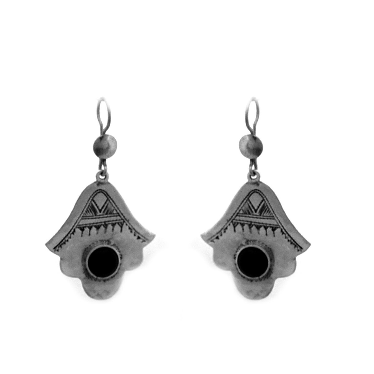 Boucles d'oreille touareg main de Fatma