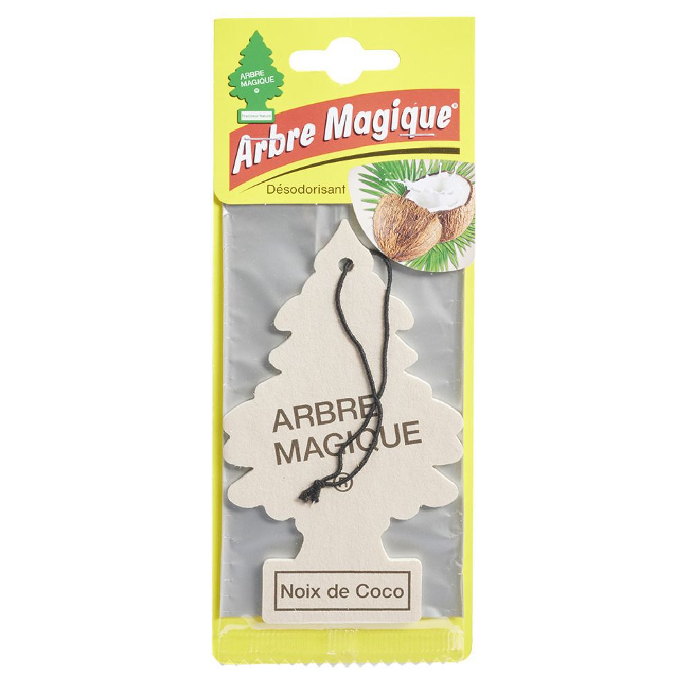 Arbre magique désodorisant voiture senteur noix de coco