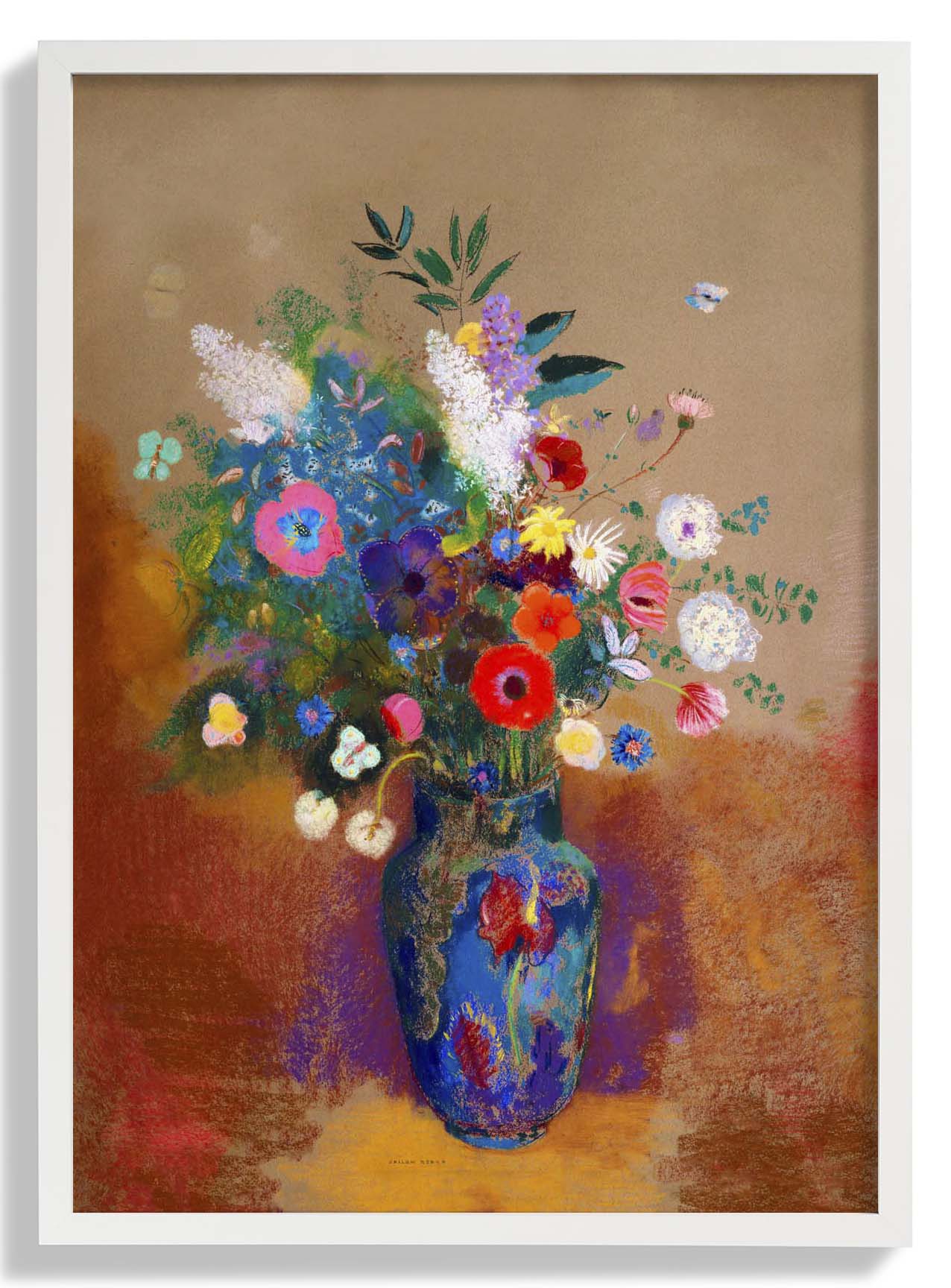 Blumenstrauß Gemälde von Odilon Redon