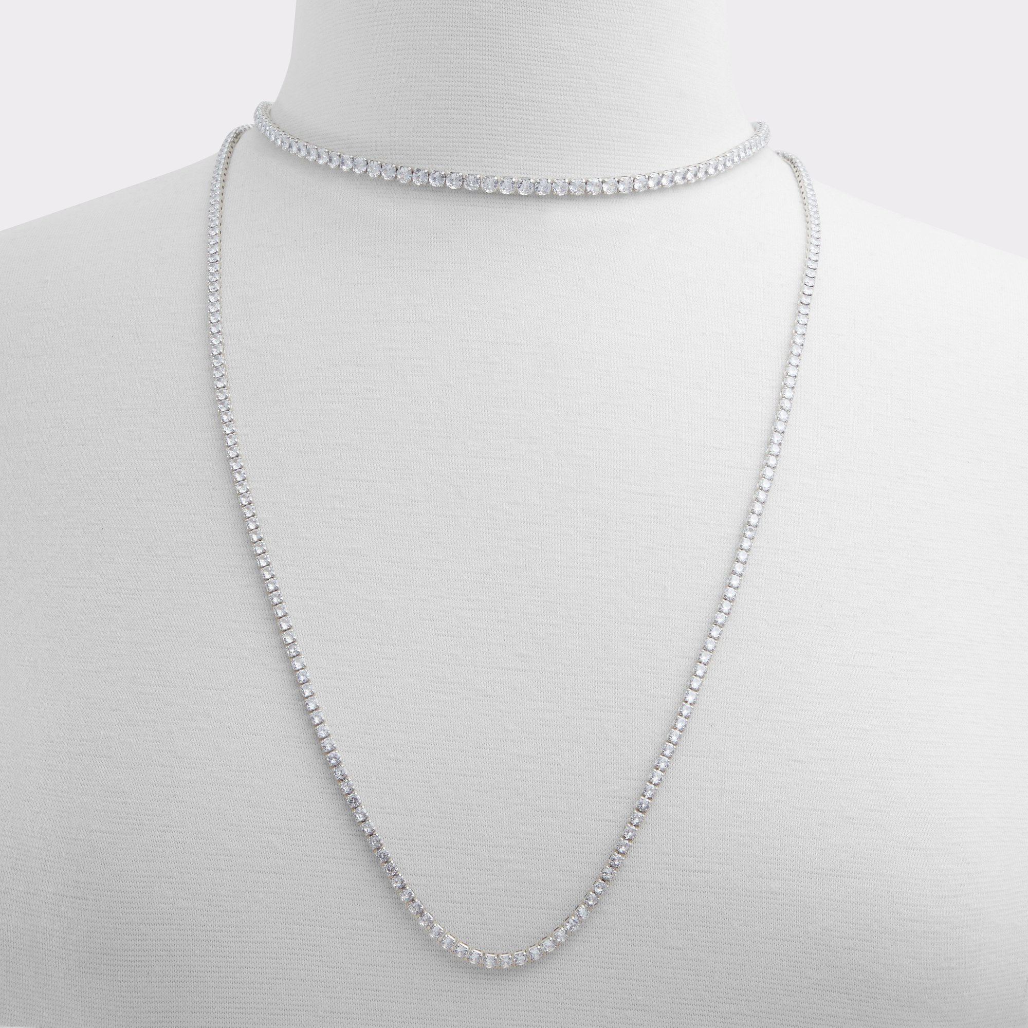 Lontar Silver-Clear Multi Women Necklaces