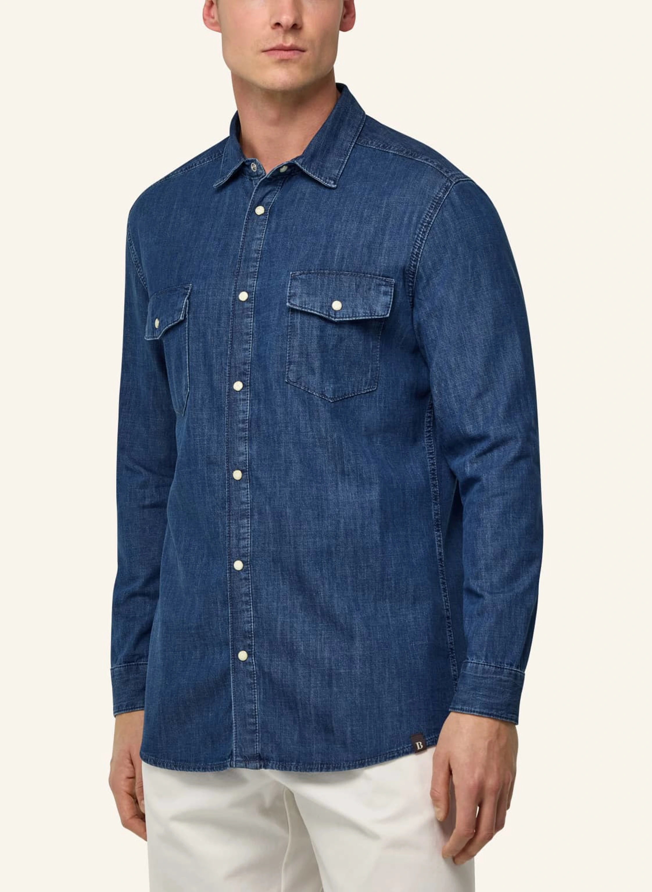 BOGGI MILANO Jeanshemd Regular Fit