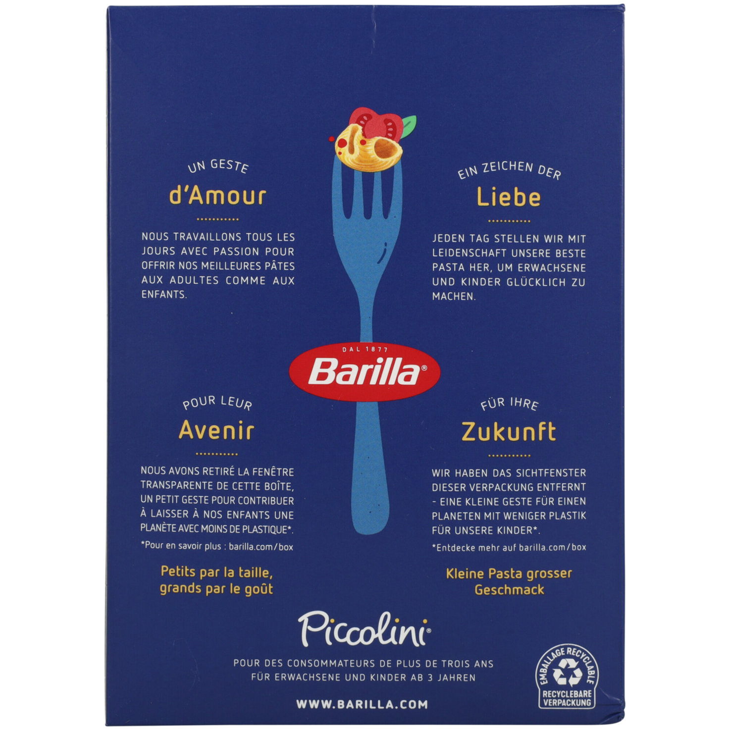 Barilla Piccolini Pipe Rigate