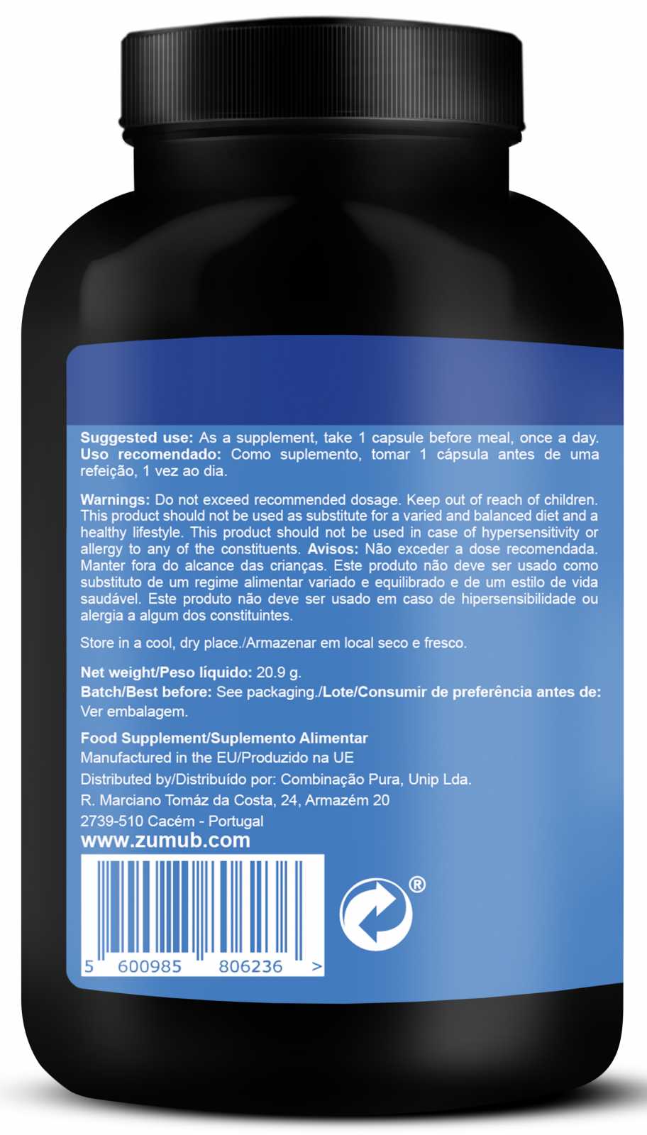 Zumub Astaxantina 60 Cápsulas