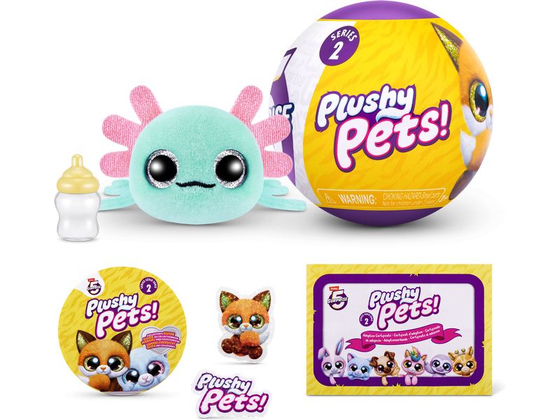 Zuru 5 Surprise Plushy Pets Series 2 assortiert Überraschungs-Plüschtiere