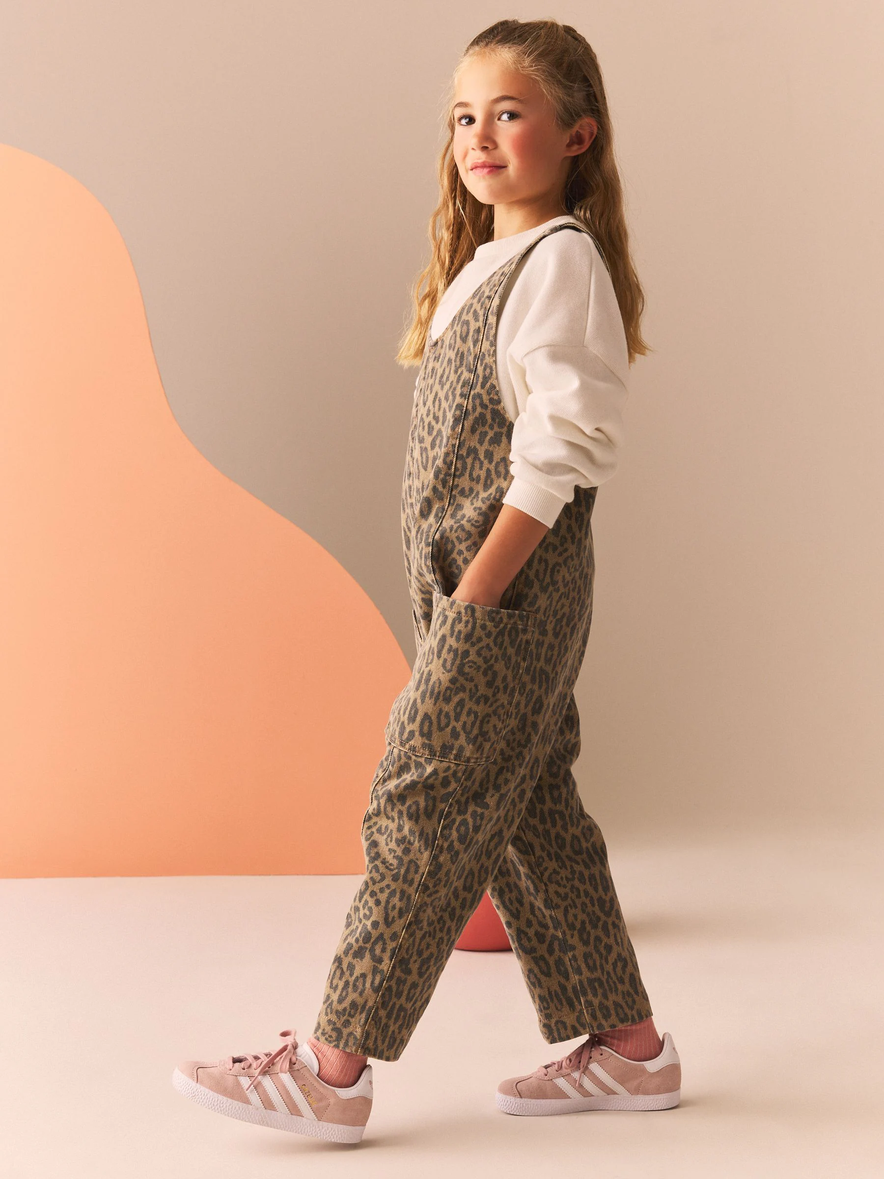 Animal - Slouchy Dungarees (3-16yrs)
