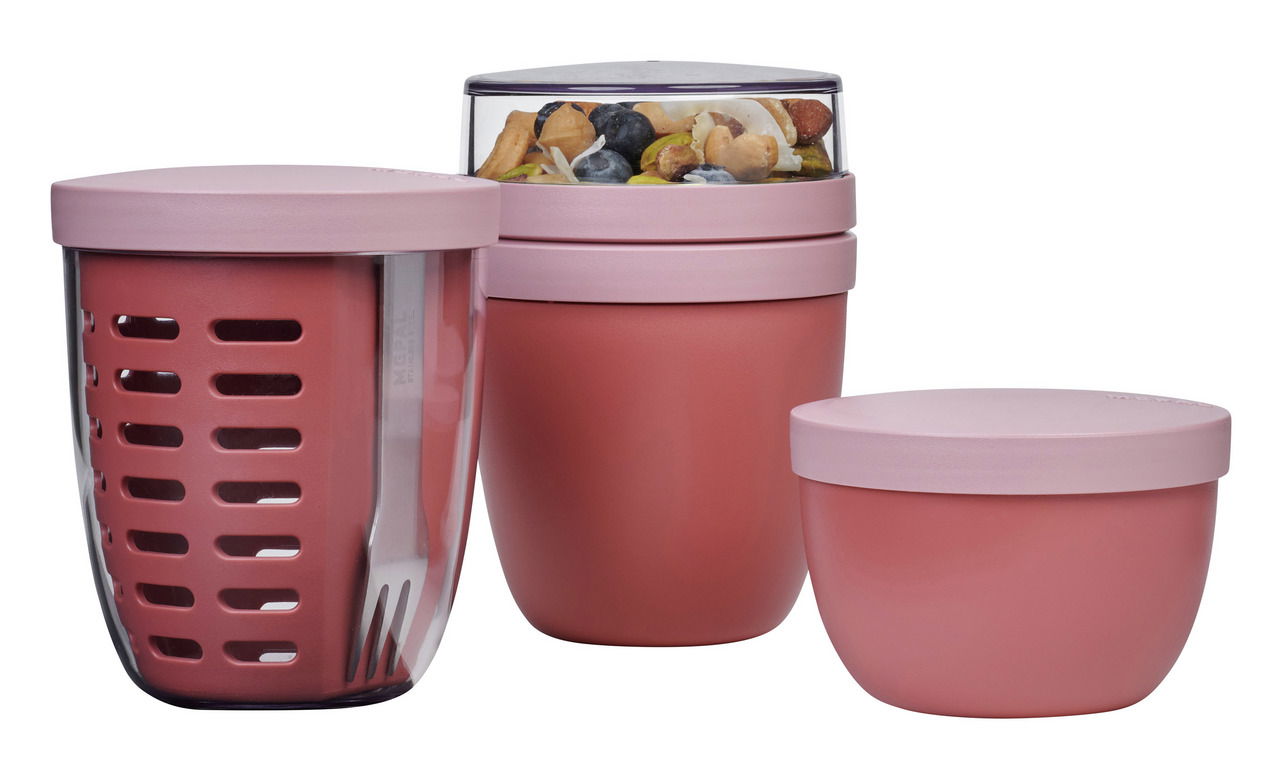 Mepal Snackpot-Set 3-tlg. mauve RANGE Vivid Mauve