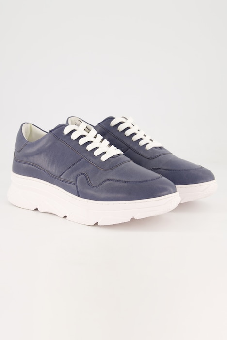 Leder-Sneaker, Nappaleder, Chunky-Sohle, Weite H