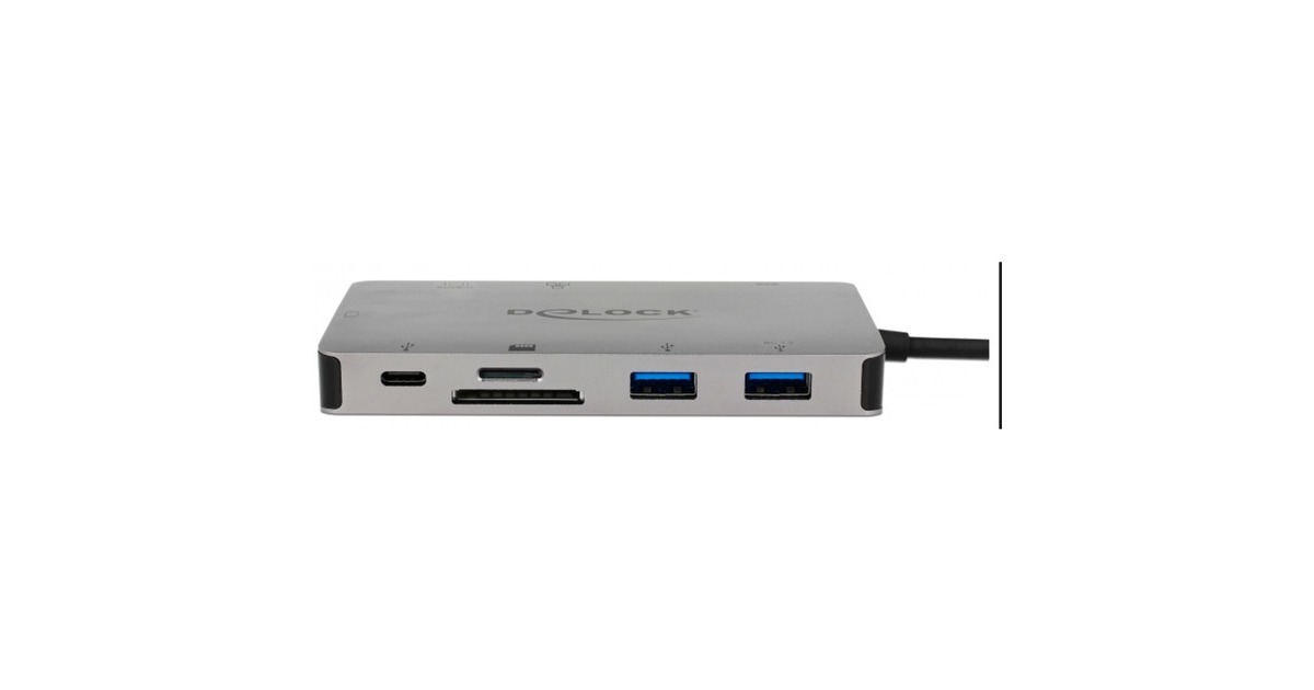 DeLOCKUSB Type-C dockingstation 4K  (Zilver)