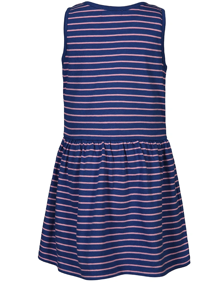 Kleid SCHLEIFCHEN gestreift in blau/pink