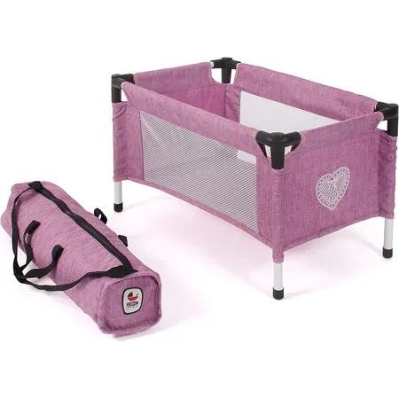 Bayer Chic 2000 Puppen-Reisebett, Jeans pink