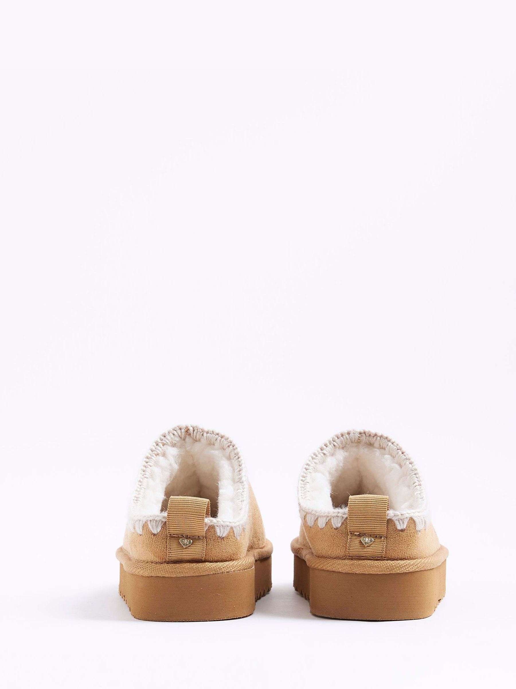 River Island Girls Whipstitch Slippers