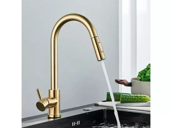 Robinet De Cuisine Rea Fresh Brush Gold