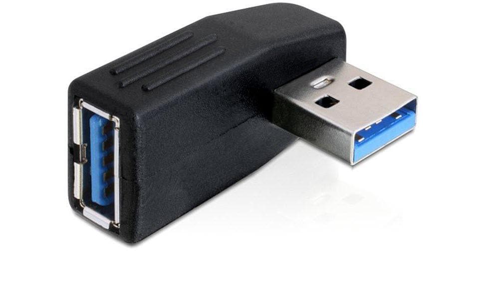 USB 3.0 Adapter USB-A Stecker - USB-A BuchseStecker Typ A auf Buchse Typ A, abgewinkelt