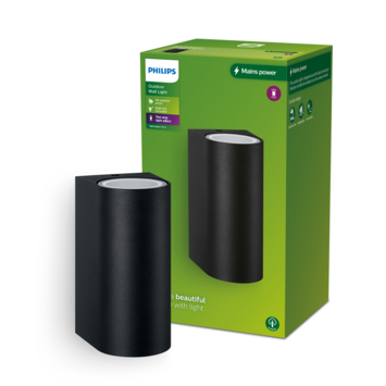 Philips buitenlamp Nightingale zwart
