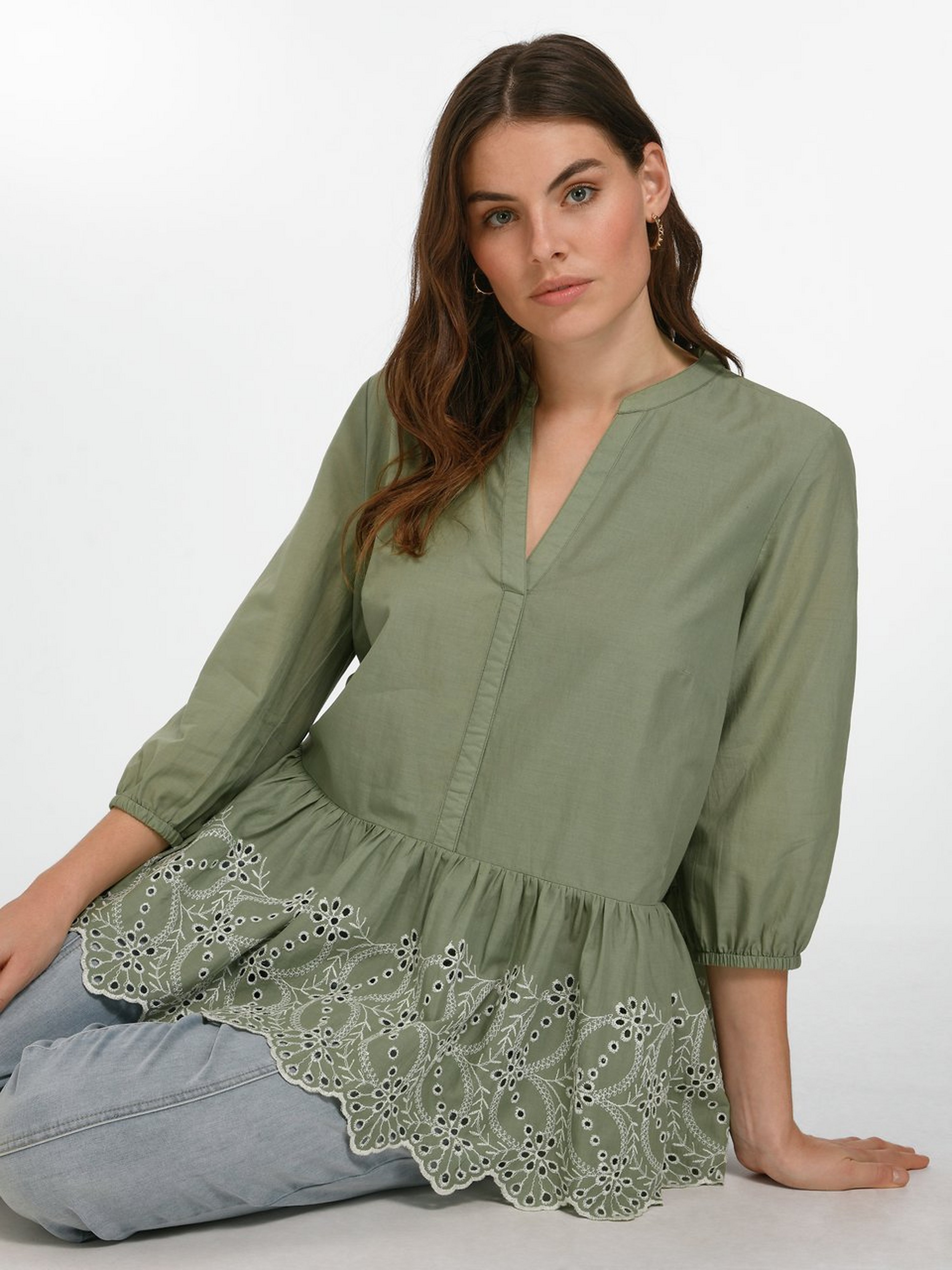 Bluse mit 3/4-Arm