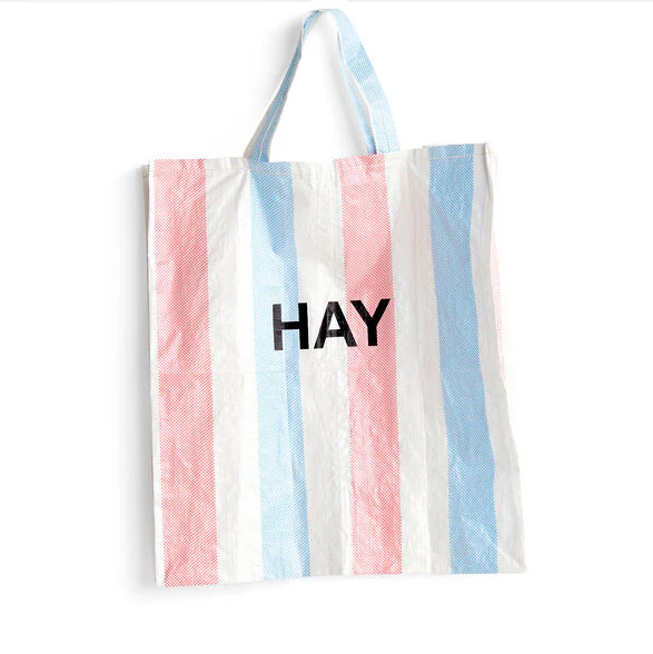 HAY  Candy Stripe shopper, XL - rød/blå/hvid