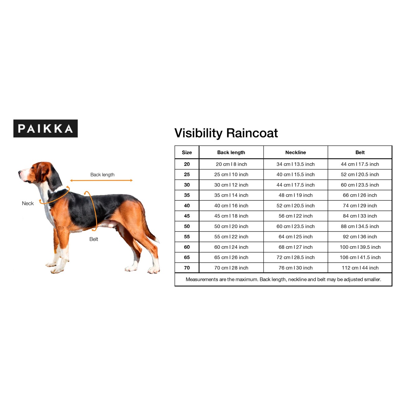 Paikka Visibility Raincoat dark 30 cm