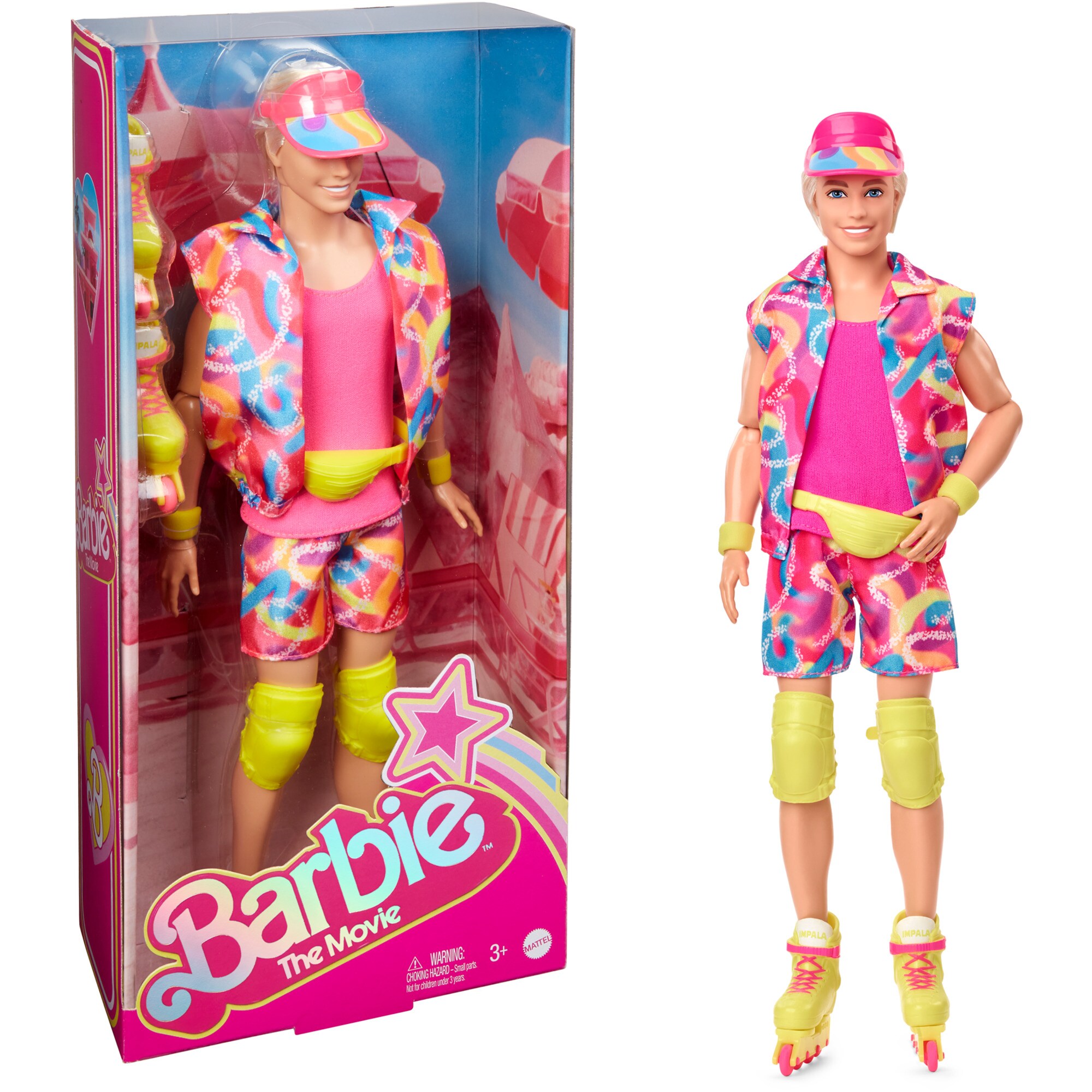 Mattel Puppe Barbie The Movie - Ken-Sammelpuppe mit Inlineskating-Outfit