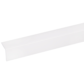 Hoekprofiel kunststof wit zelfklevend 20x20mm 260cm