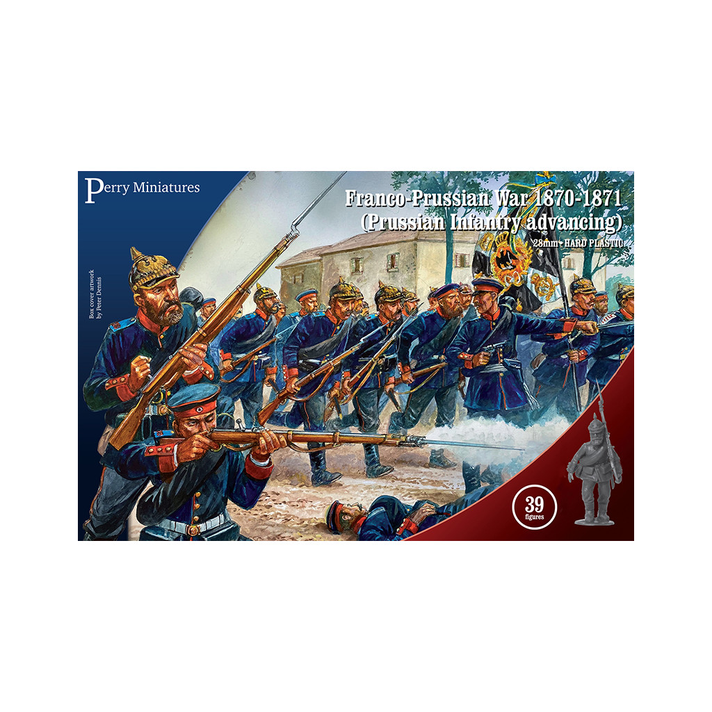 Prussian Infantery Advancing 1870-1871