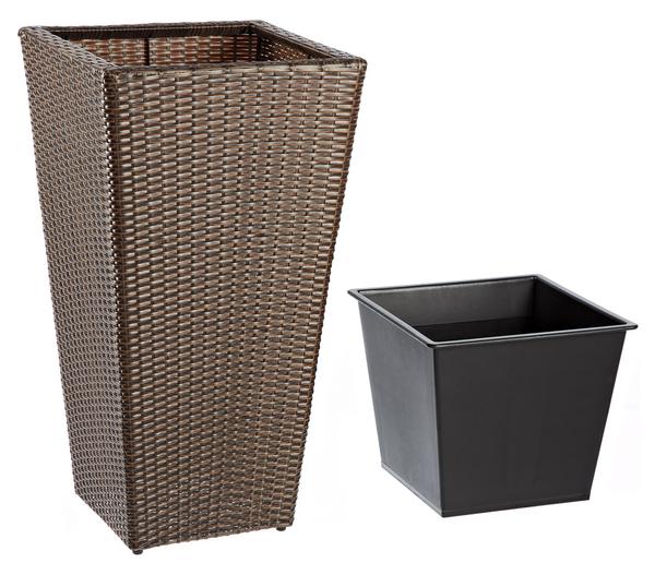 Dehner Polyrattan-Topf Alicante, konisch,