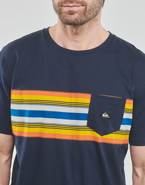 Quiksilver - SURFADELICA STRIPE SS - Marine / Jaune