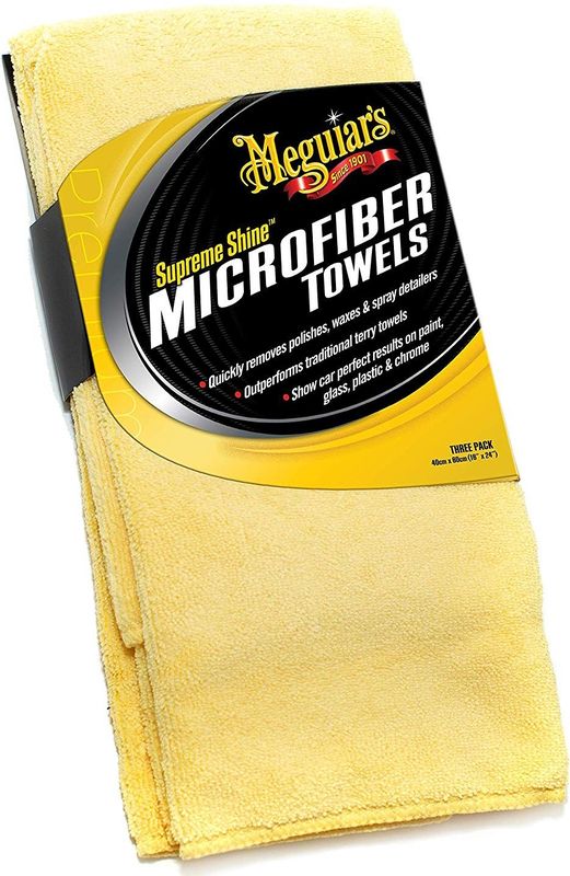 Meguiar's - Supreme Shine Microvezeldoek - Geel - 3 Stuks
