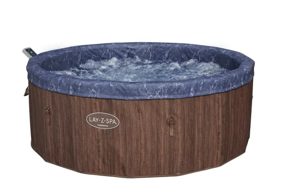 Bestway Lay-Z-Spa 6001W, 1250 L, 7 person(er), Rund, Boble/Jet massage, ABS, Polypropylen (PP), Polyvinylchlorid (PVC), Brun