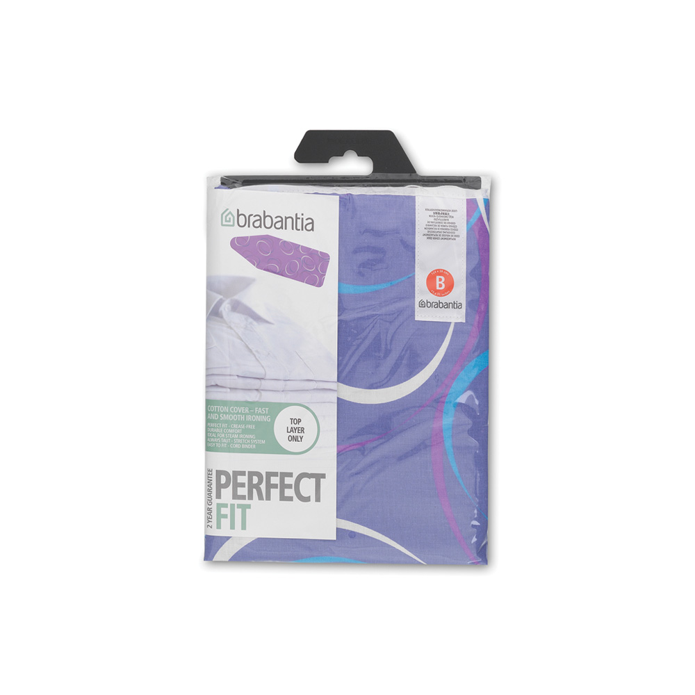 Brabantia Strijkplankhoes B - 124 x 38cm - Toplaag - Colourful Mixed