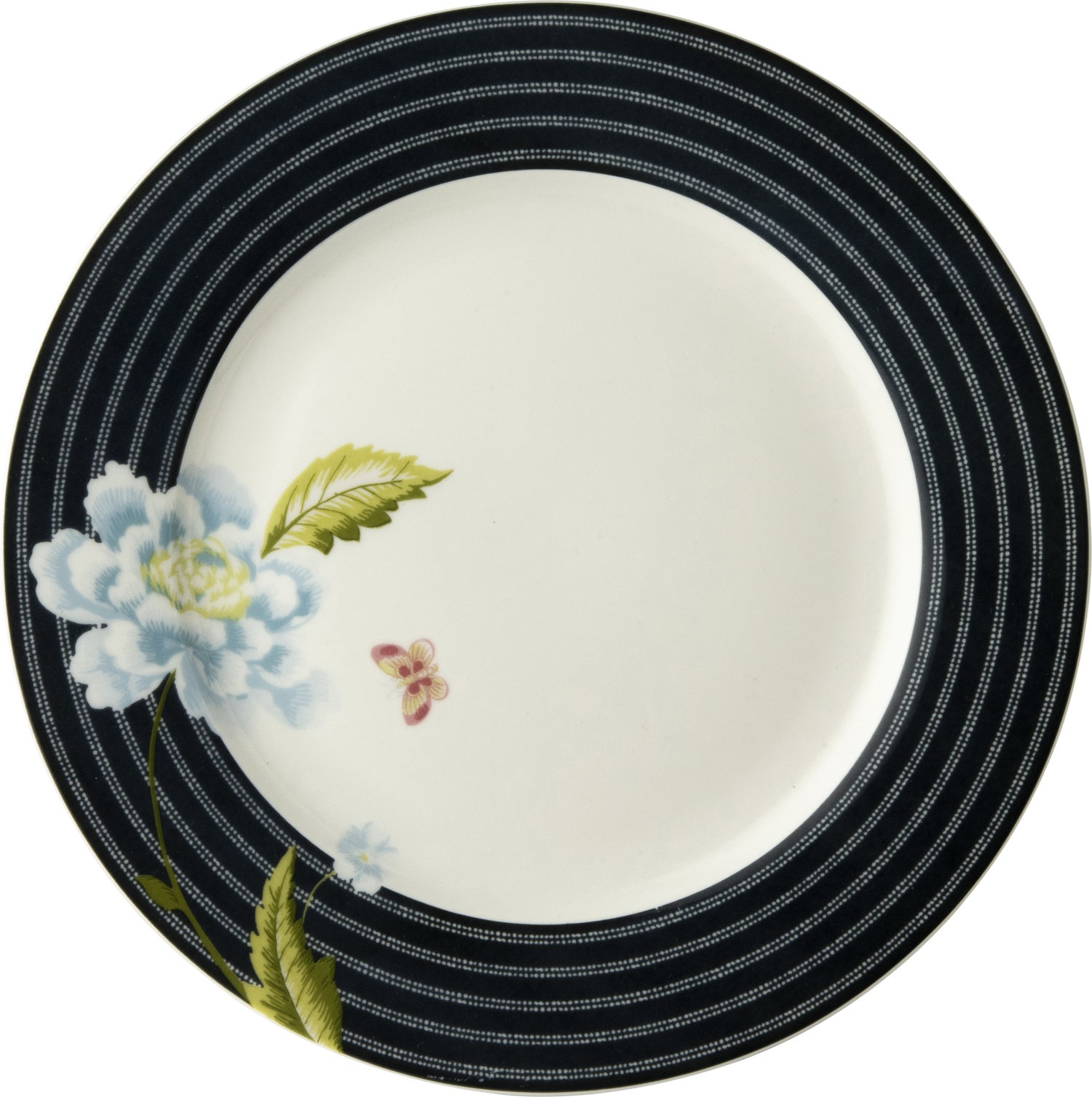 Laura Ashley ontbijtbord Midnight Candy blauw D 20 H 1,9 cm