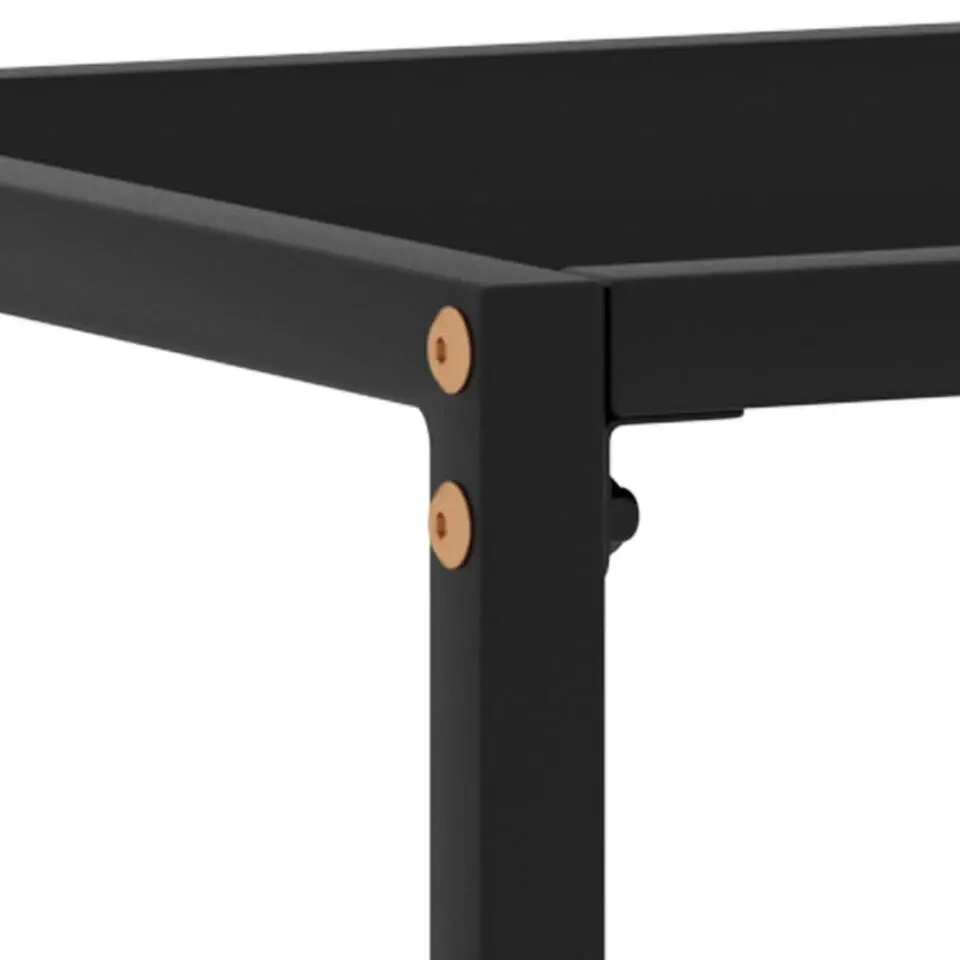 vidaXL - Wandtafel - Zwart - Glas - 120 x 35 x 75 cm