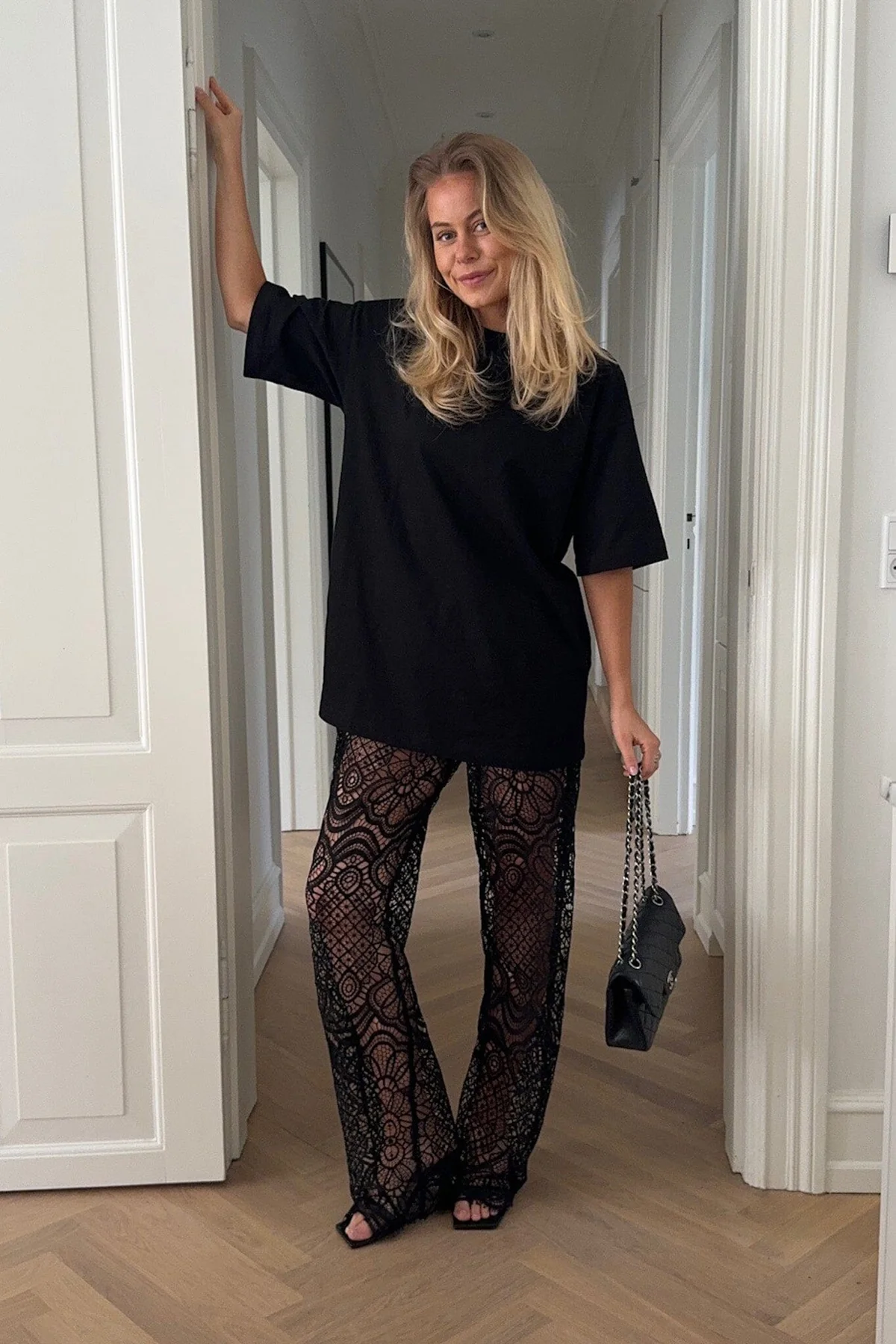BYIC Zhannaic Pants bhl black heavy lace