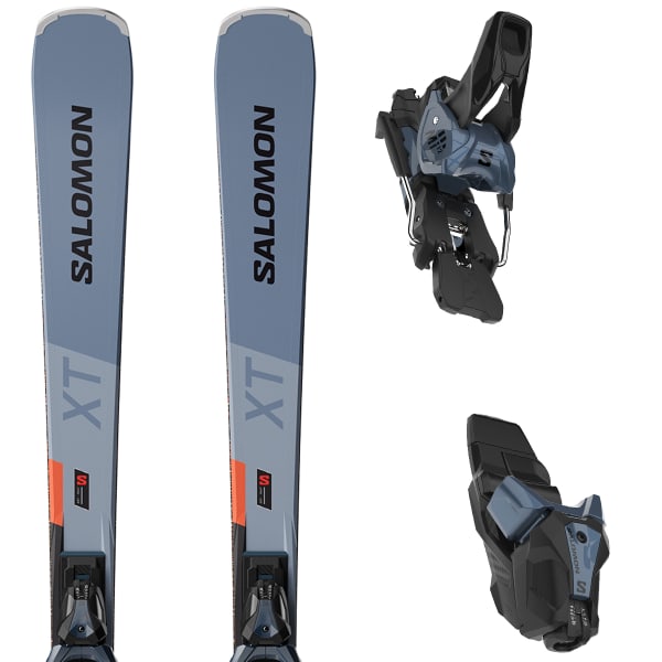 Pack ski SALOMON S/MAX 10 XT + MI12 GW F80 COPEN BLUE / BLACK / NEON RED