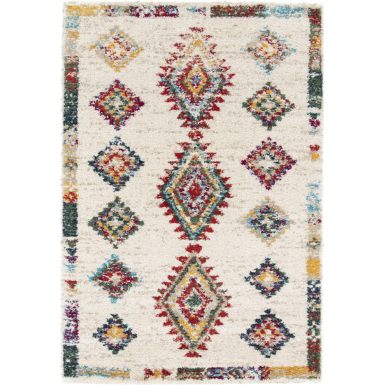 Tapis motif berbère - kaya - multicolore - 80 x 150 cm