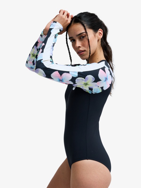 Roxy Active Maillot une pièce manches longues Noir Femme