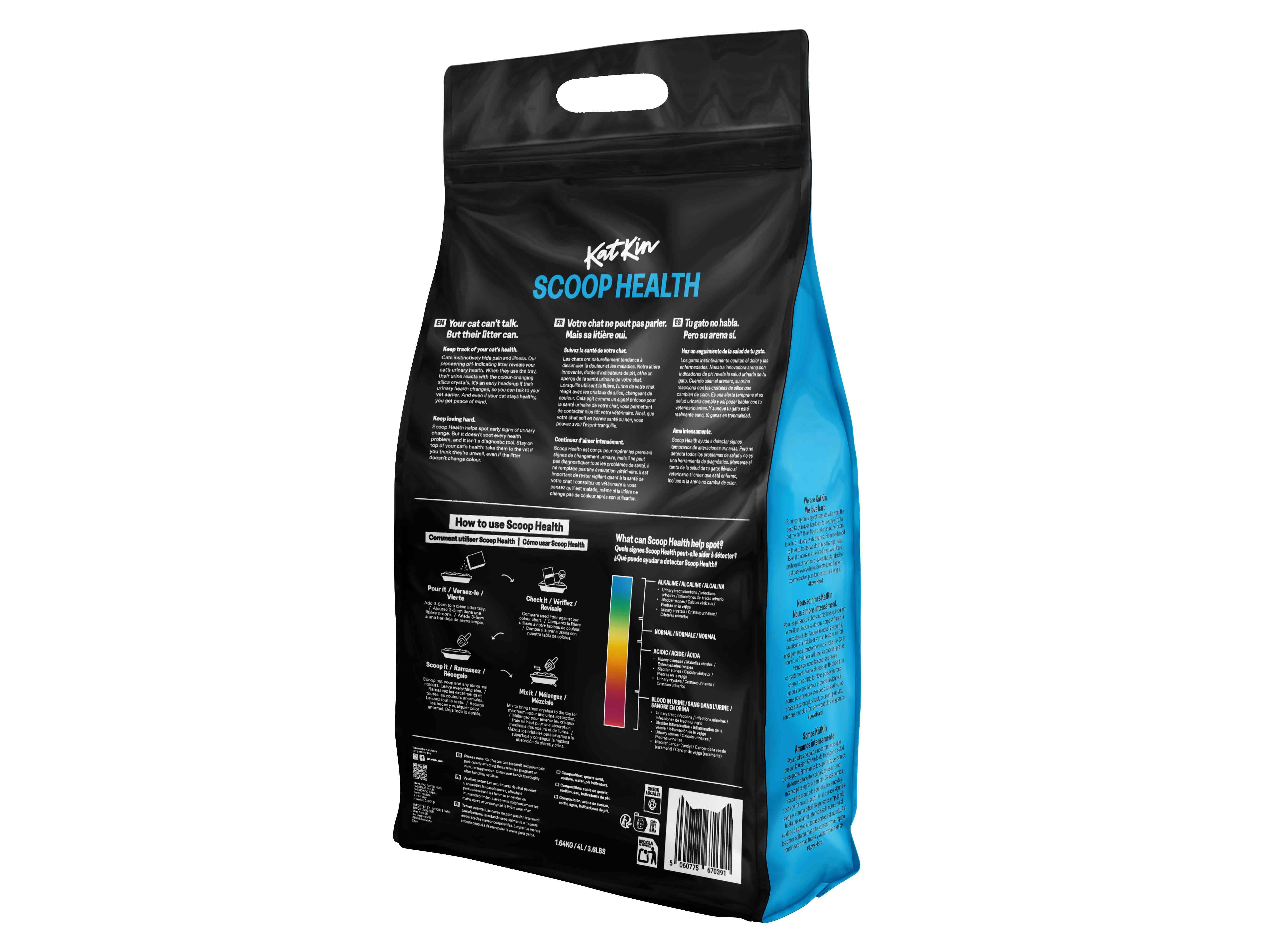 SÍLICA PARA GATO KAT KIN SCOOP HEALTH 1.64KG