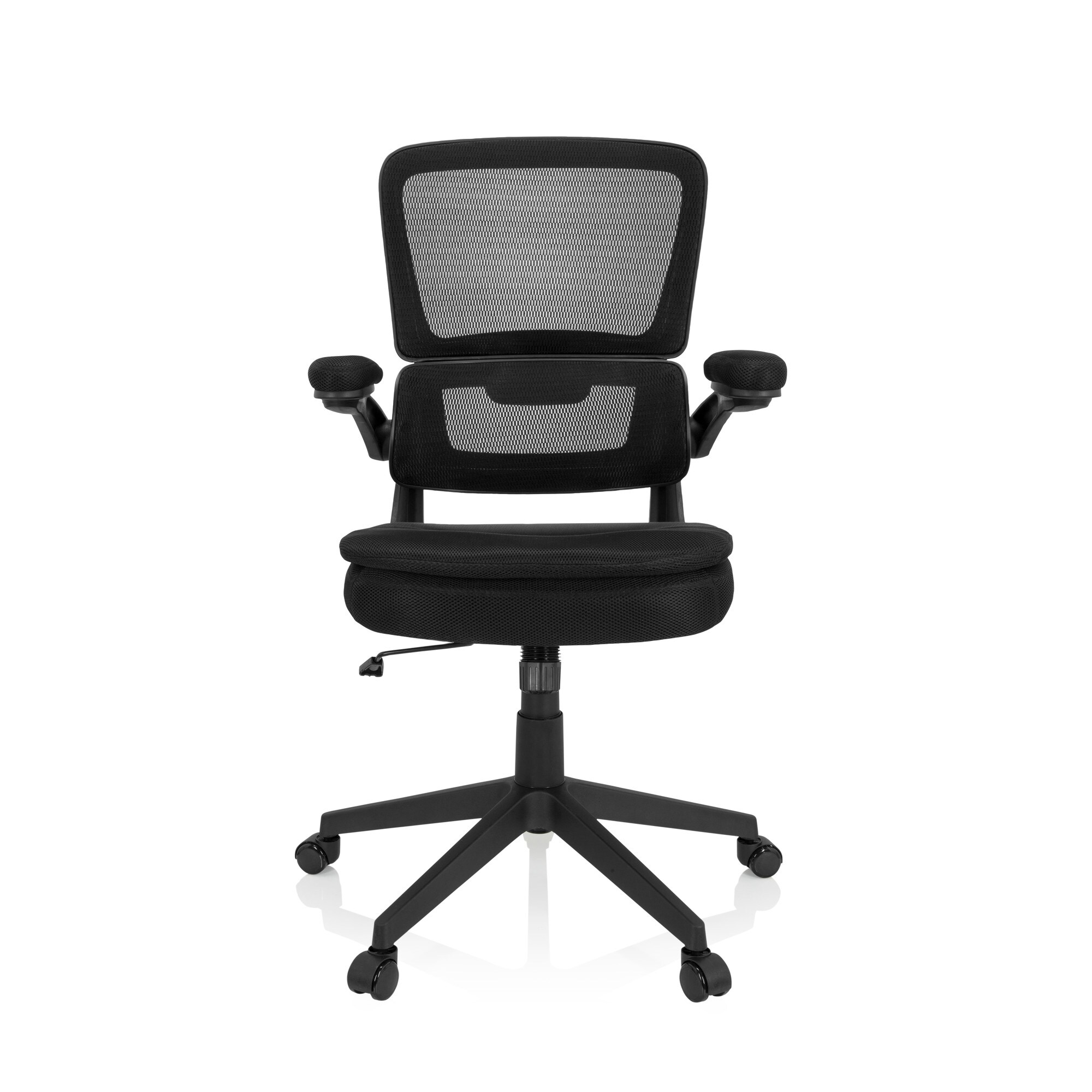 Home Office Bürostuhl RELAX HX 100 Stoff/Netzstoff mit abklappbaren Armlehnen MyBuero