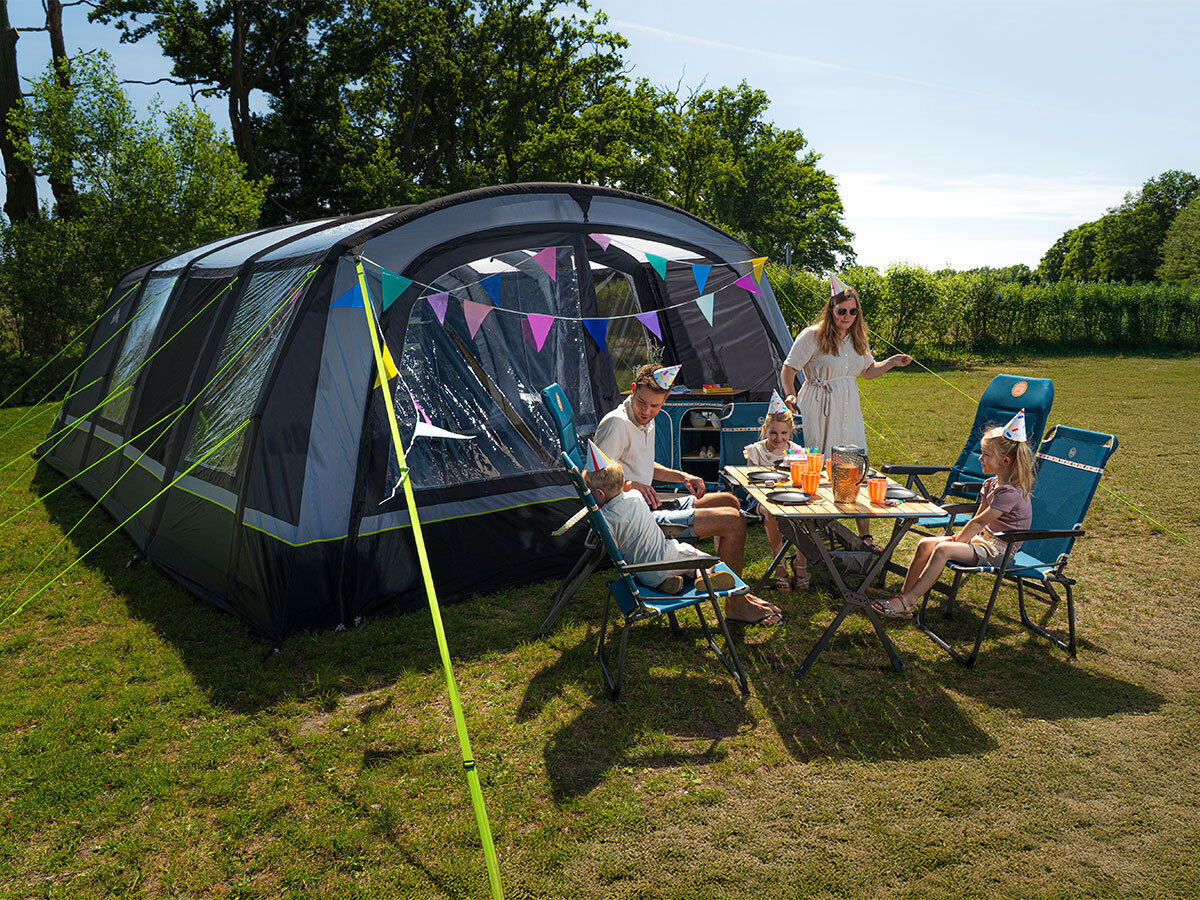 Obelink Hudson 6 Poly Easy Air CoolDark tunneltent