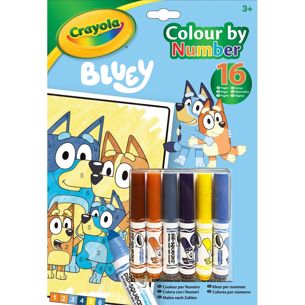 Crayola Malen nach Zahlen Bluey Malbuch