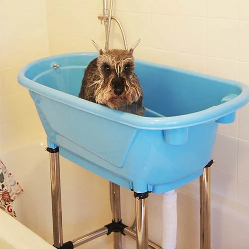 Banheira portátil para animais de estimação, modelo Tailor's Bath, para cães e gatos com patas, Ibáñez. Dimensões: 96 x 50 x (A) 92 cm
