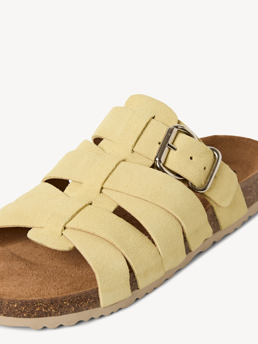 Leren Slipper - geel