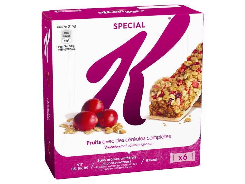 Kellogg's Riegel Special K Red Fruit 6 x 21.5 g Cerealien-Riegel mit Fruchtstücken