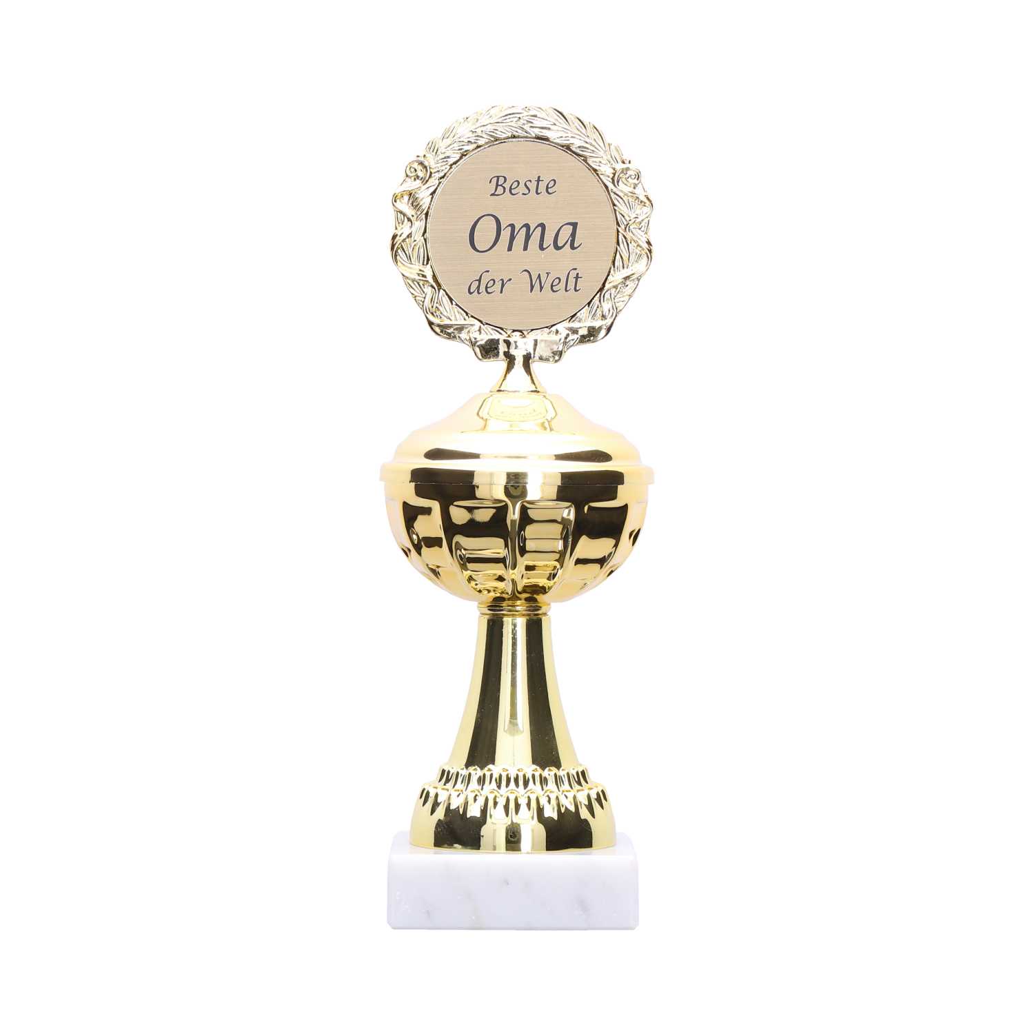 Pokal Gold auf Marmorsockel 22,5 cm 6fach