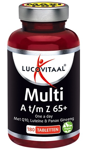 Lucovitaal Multivitaminen A-Z 65+ 180tb