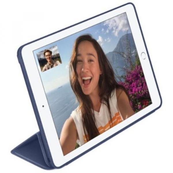 iPad Air 2 Leder Tasche Smart Case Hülle - Dunkelblau