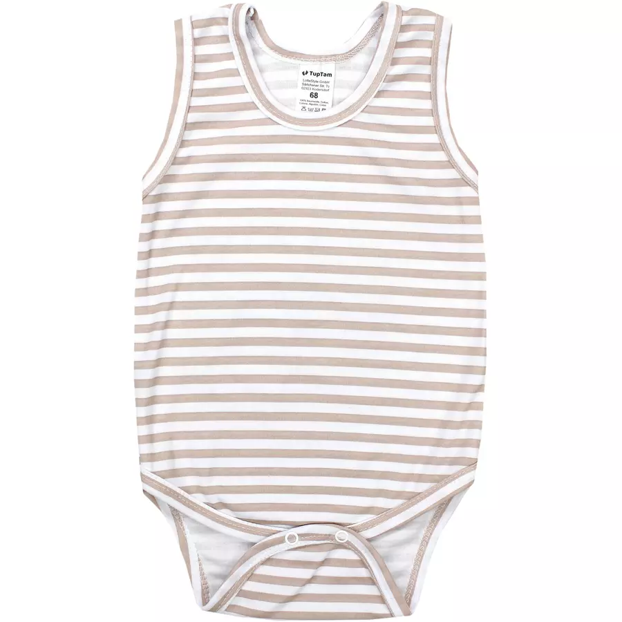 TupTam Baby Jungen Achselbody 5er Pack beigeblau