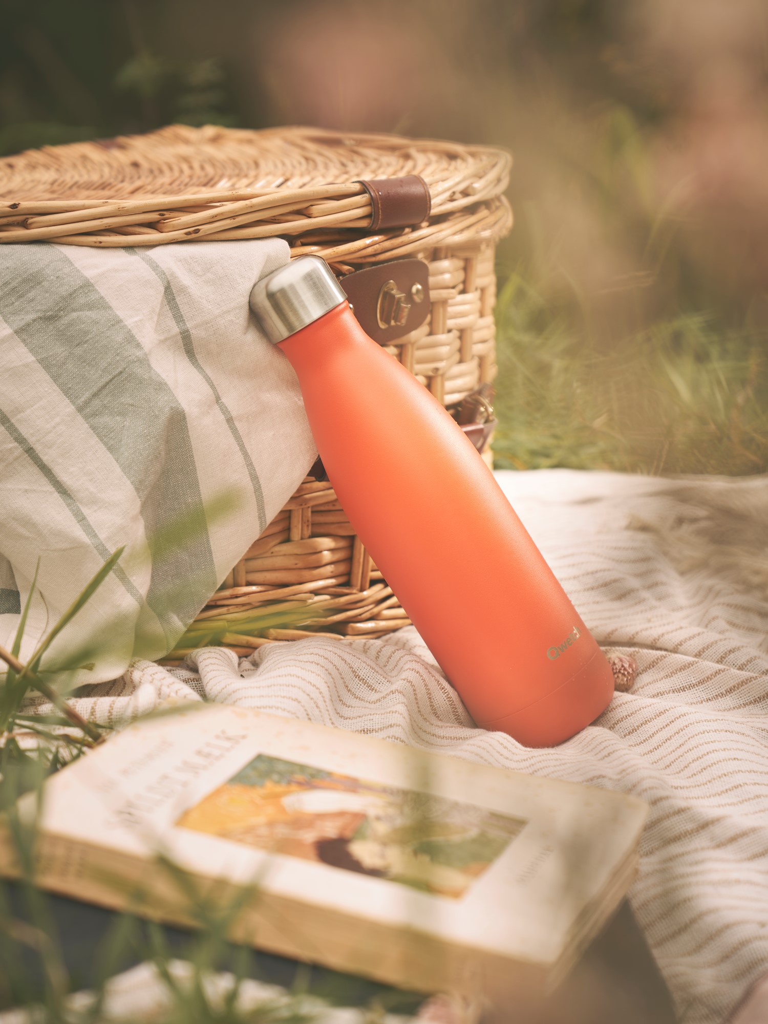 Termoflaske 500 ml | Rustfrit stål. Ø7 x 27 cm. | Orange | Qwetch