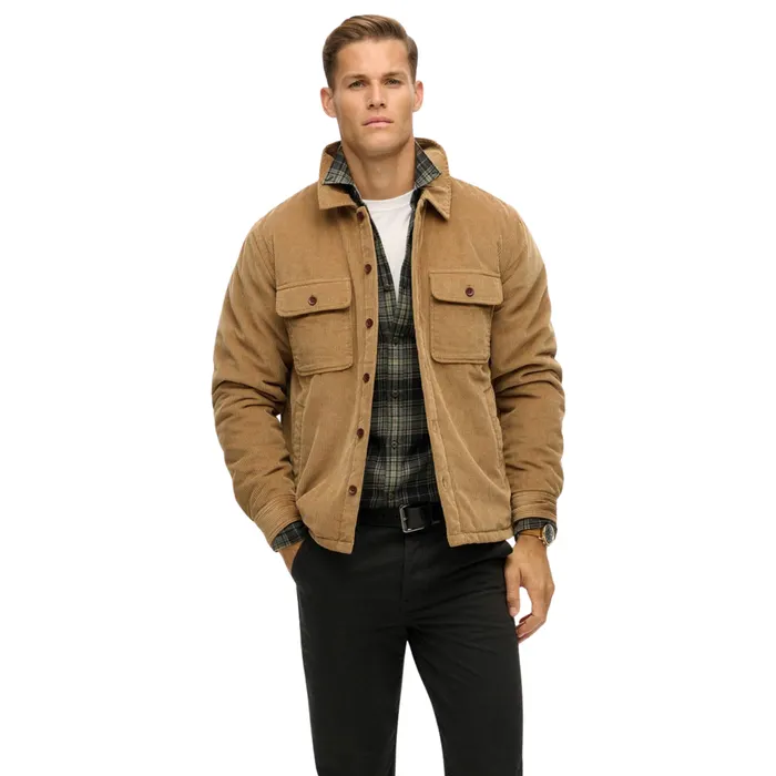 Superdry Surplus Cord Quilt Overshirt Heren