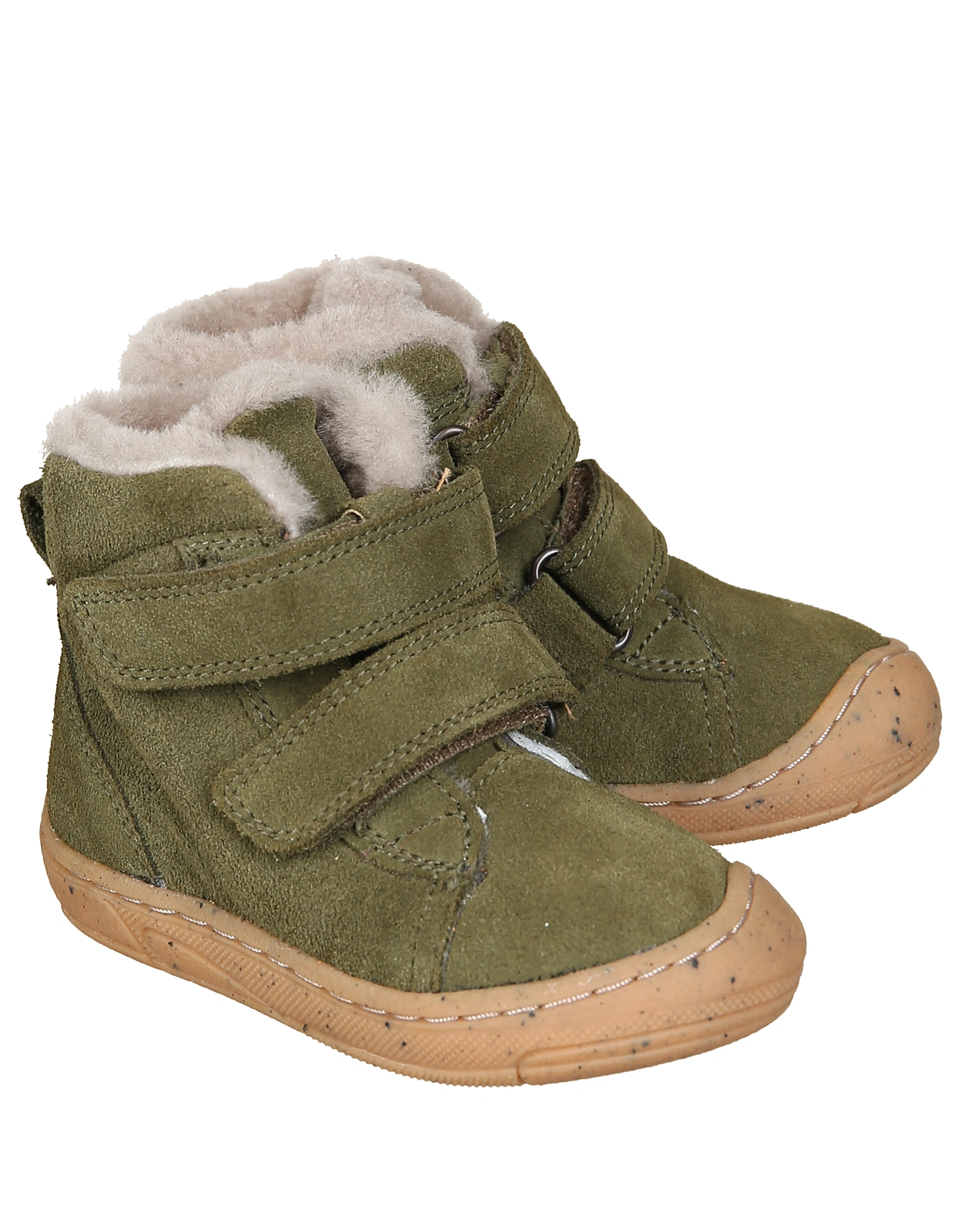 Klett-Booties MINNI SUEDE gefüttert in dark green