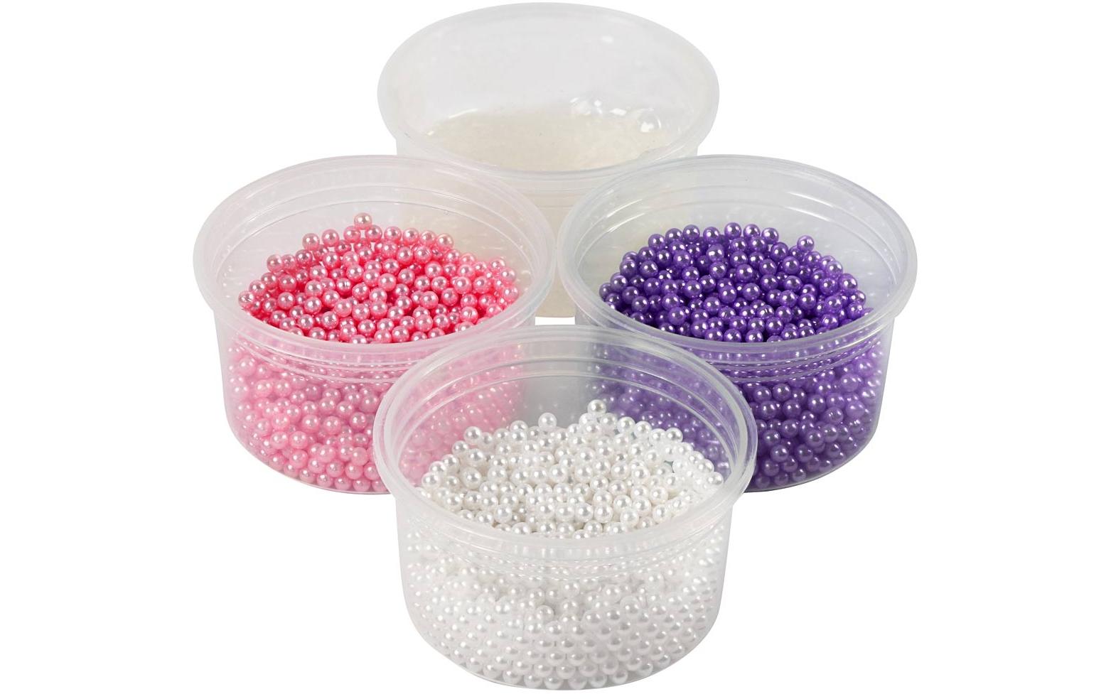 Modelliermasse Pearl Clay Pink, Lila, WeissPearl Clay Modelliermasse
